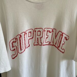 Supreme Arc Logo T-Shirt White XL – Authentic, Clean Condition